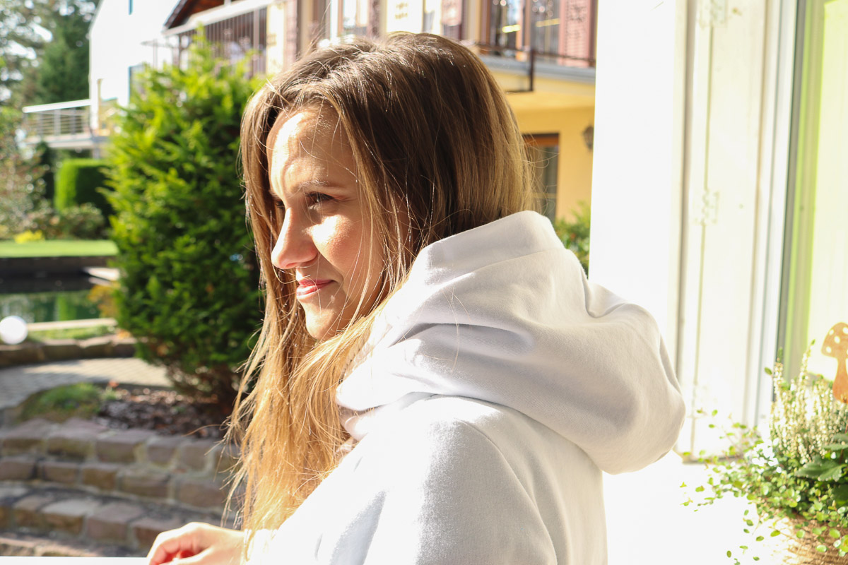 Kapuzendetail an Hoodie. JanaKnöpfchen - Nähen für Jungs