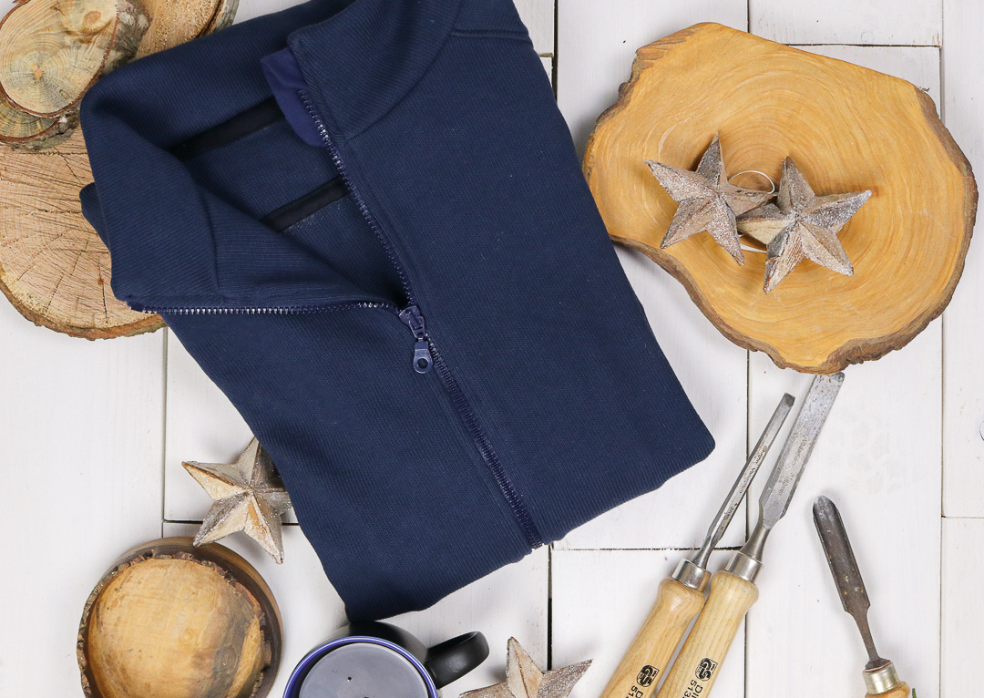 Strickjacke für den Papa nähen. Weihnachtsgeschenk nähen. JanaKnöpfchen - Nähen für Jungs
