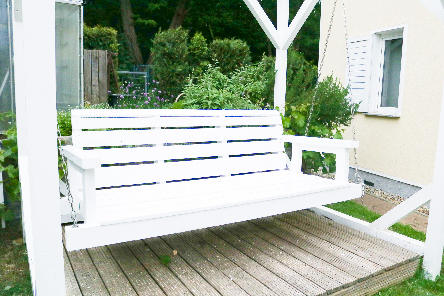 DIY - Gemütliche Gartenschaukel bauen Teil 1. JanaKnöpfchen