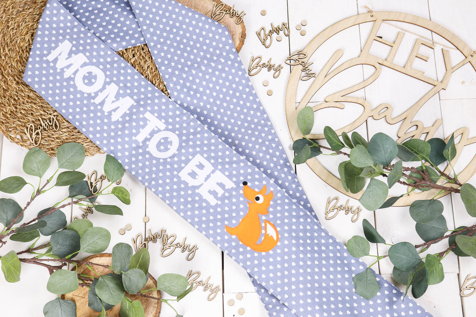 Eine Schärpe für die Babyparty nähen. JanaKnöpfchen - Nähen für Jungs