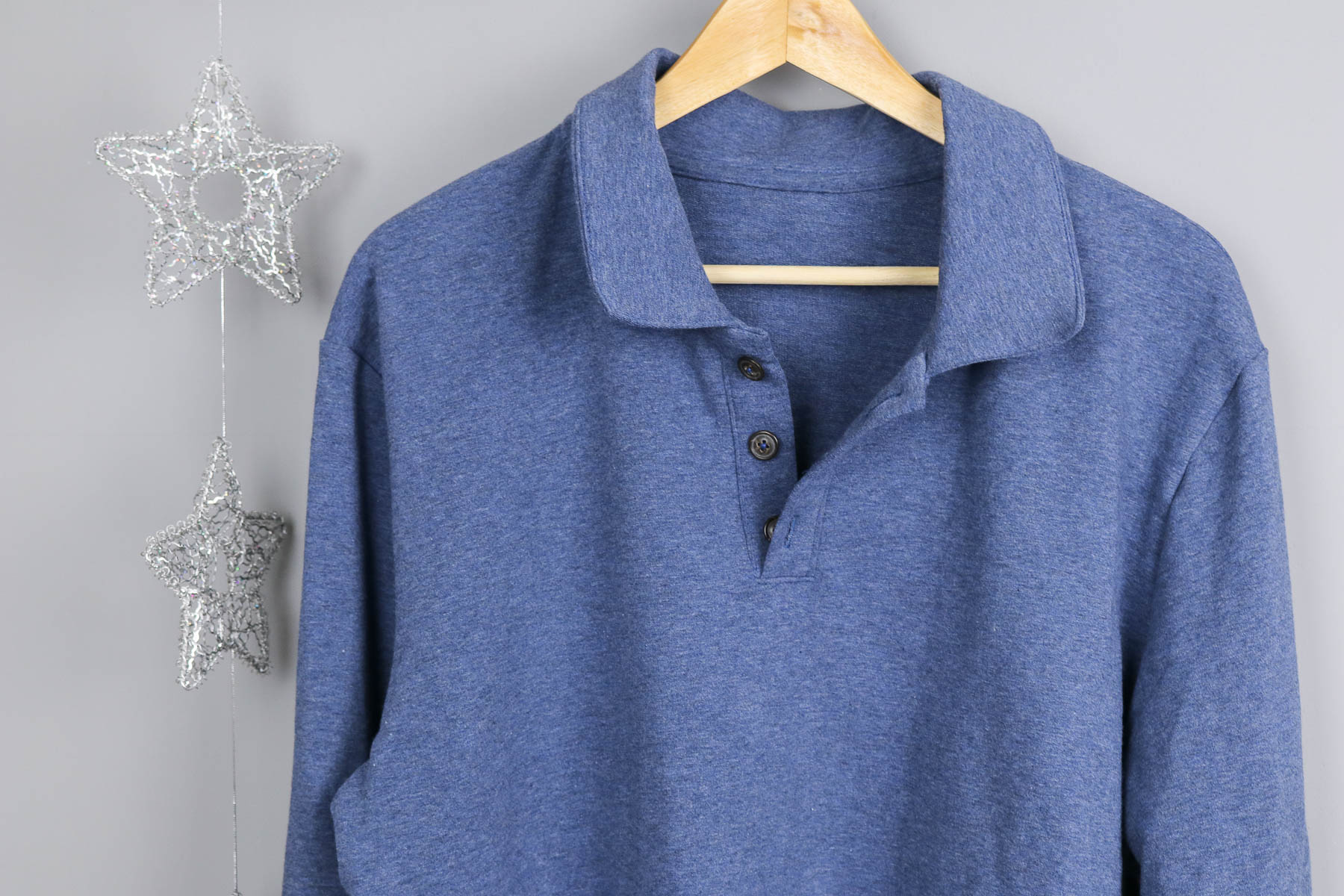 Ein Poloshirt für den Papa nähen als Weihnachtsgeschenk. JanaKnöpfchen - Nähen für Jungs